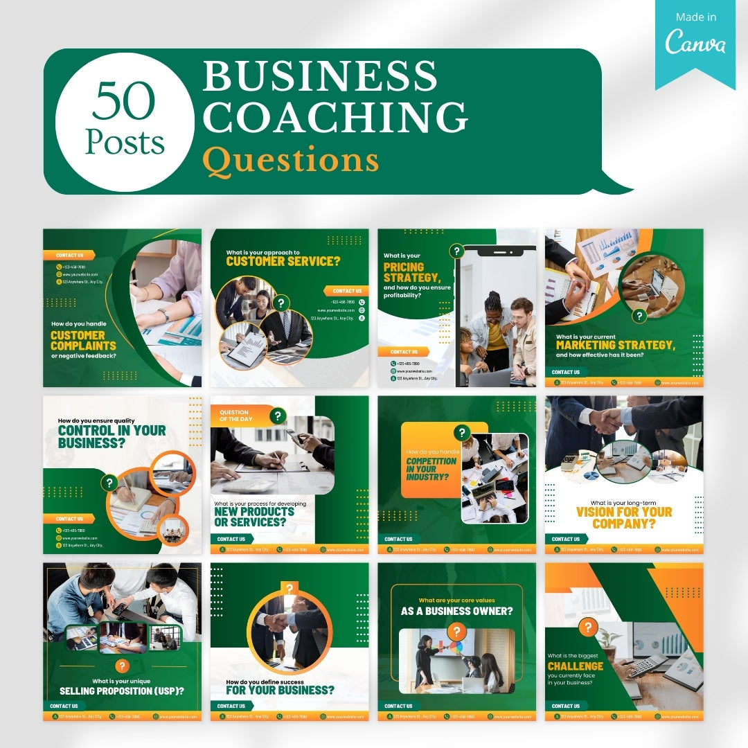 Professional Head Coach Post Example 520 Business Coaching Social Media Templates – Viralcontent.design