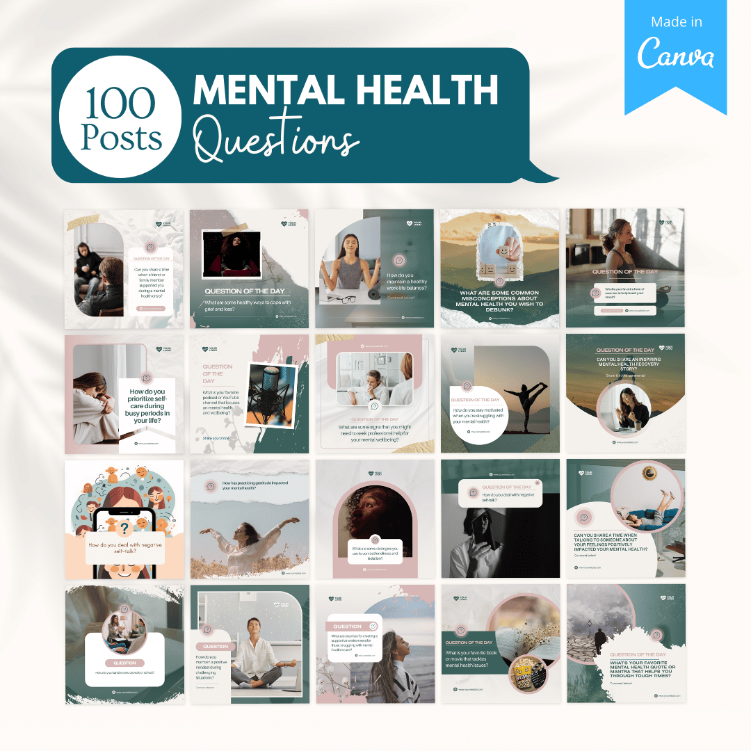 Mental Health Bundle - Social Media Templates