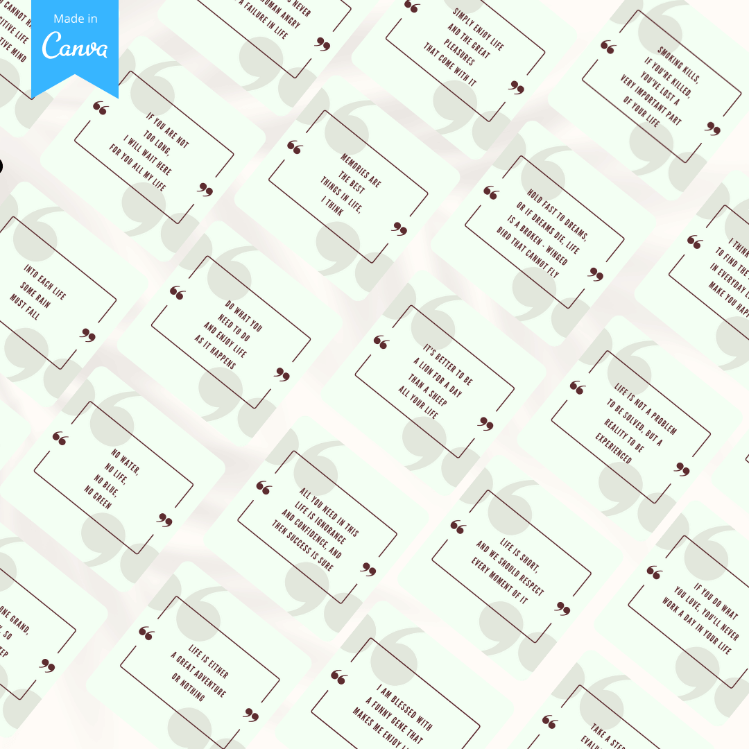 300 Life Quotes - Social Media Templates