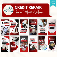 100 Credit Repair Video Templates