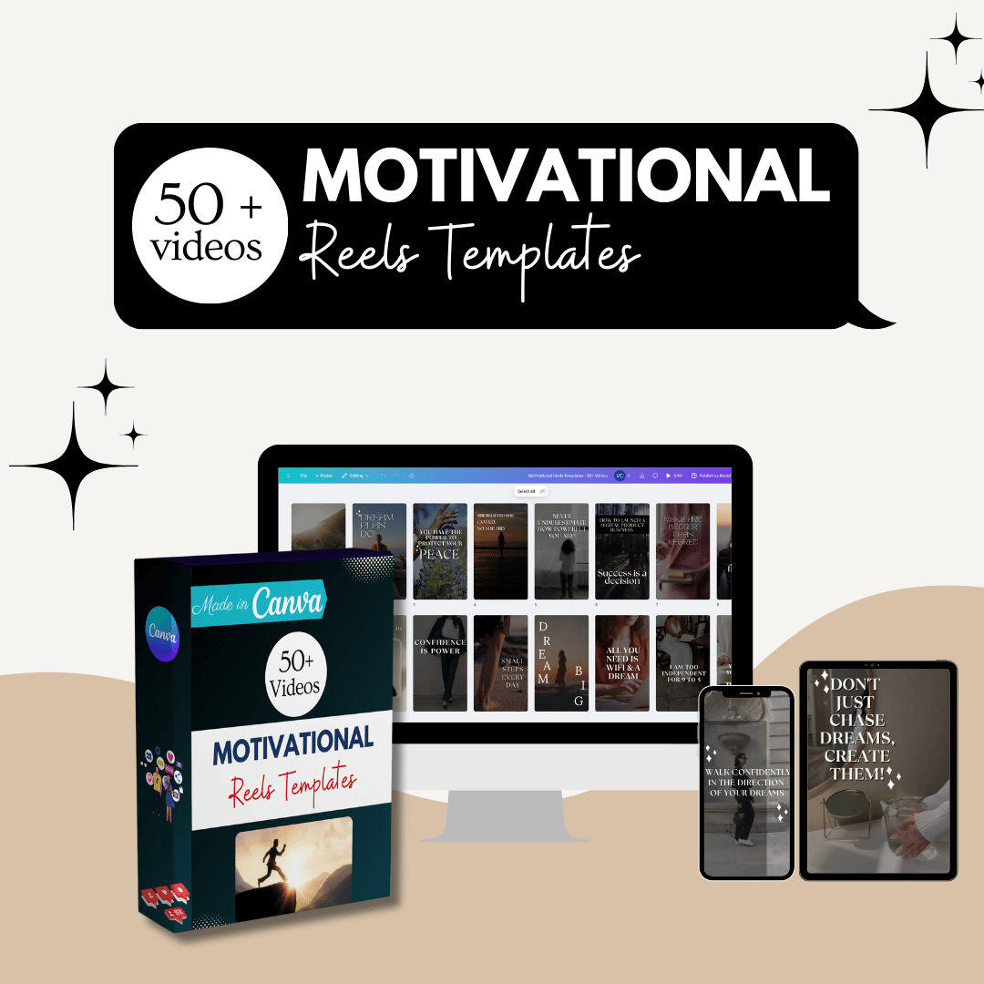 Motivational Reels Templates - 50+ Videos