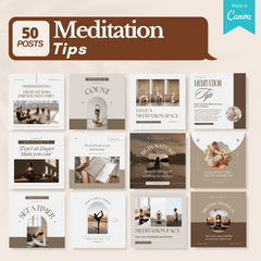 Meditation Bundle - Social Media Templates