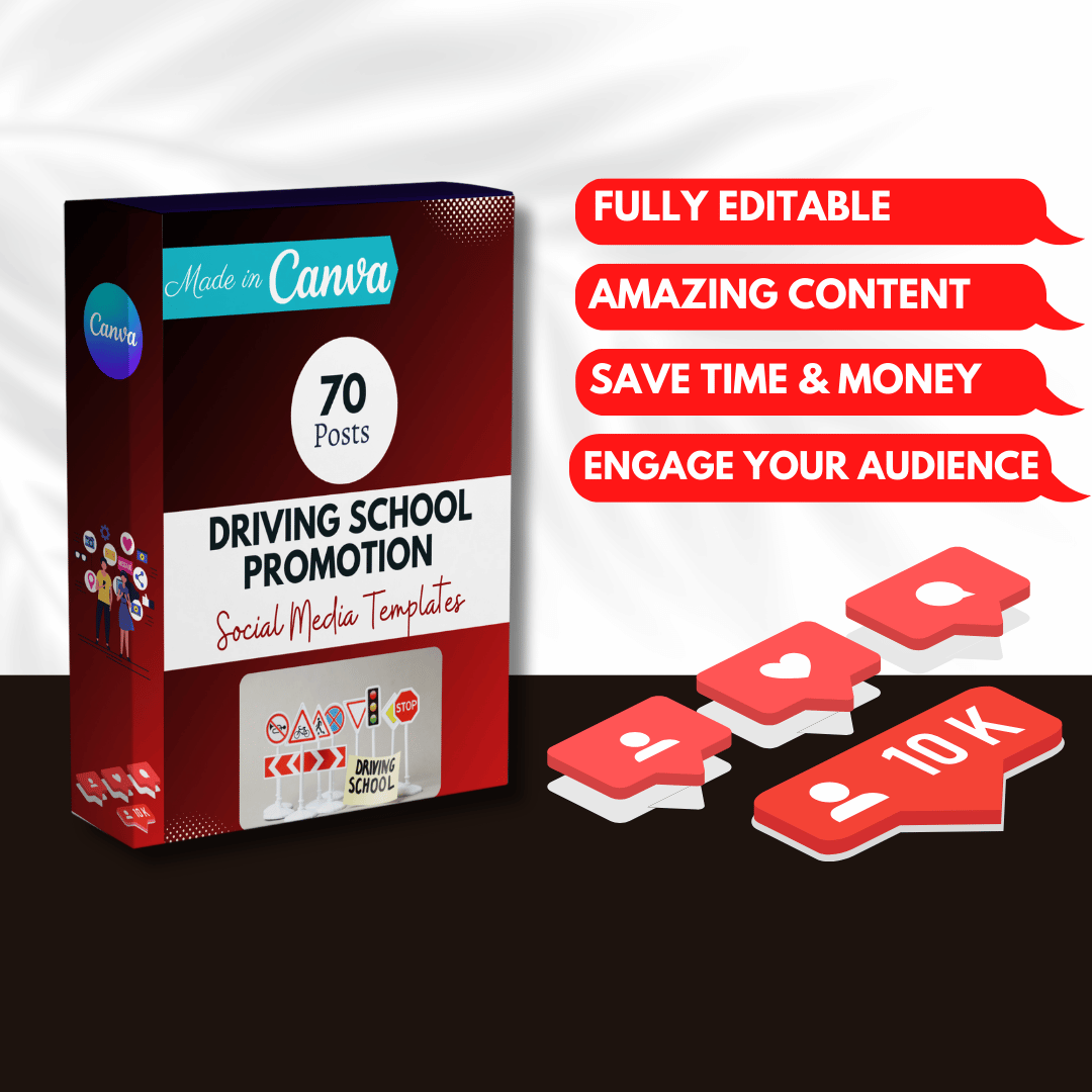 70 Driving School Promotion Canva Templates