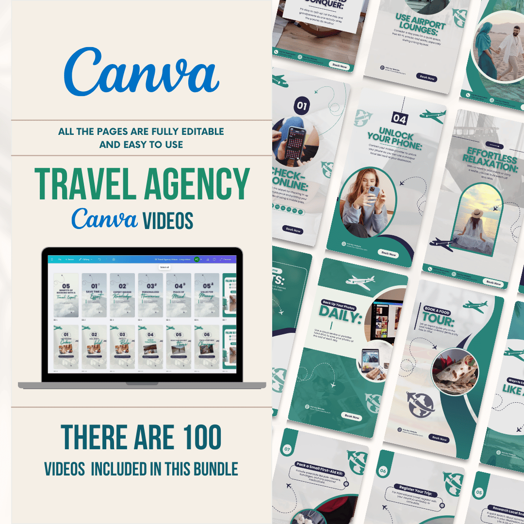 100 Travel Agency Video Templates