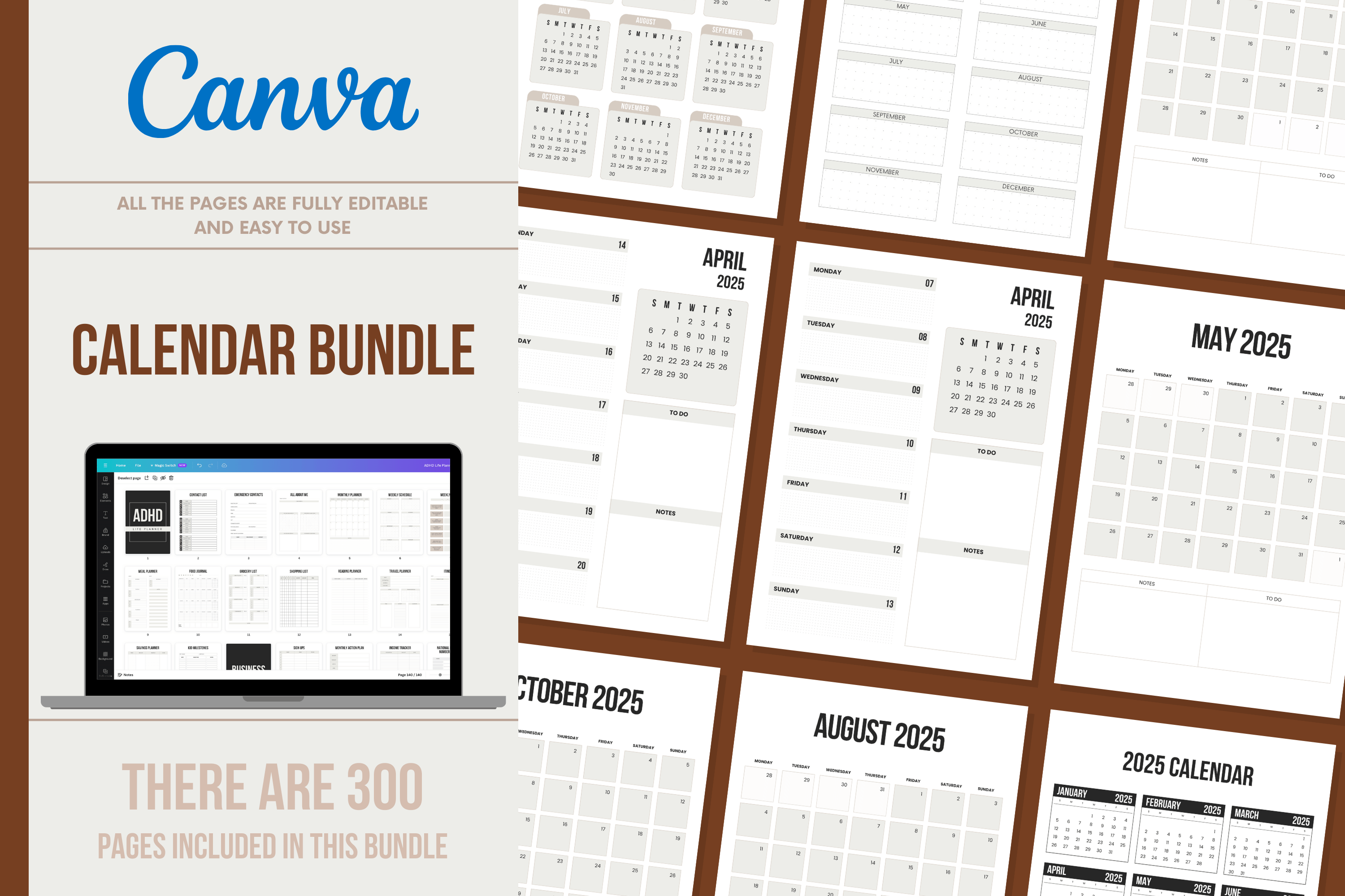 Ultimate Calendar Bundle: 2025-2027 + Undated