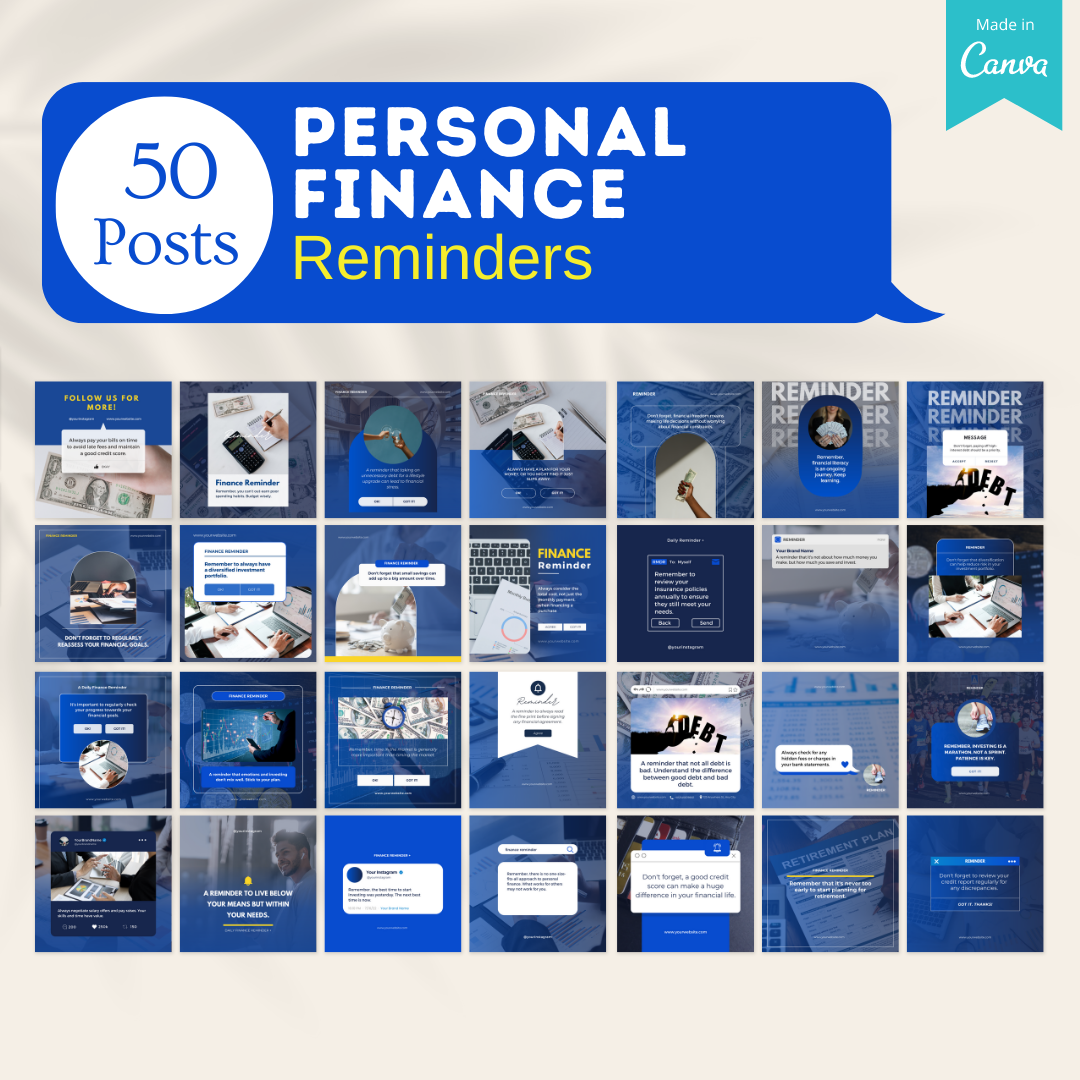 600 Personal Finance - Social Media Templates