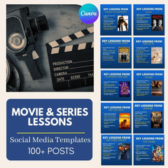 100 Movie & Series Key Lessons - Social Media Templates