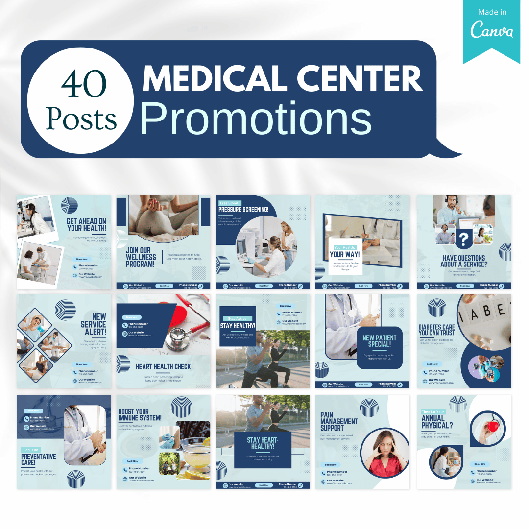 230 Medical Center Canva Templates