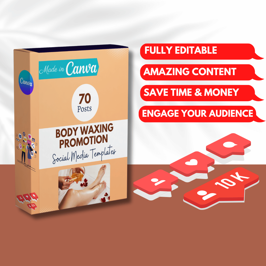 70 Body Waxing Promotion Canva Templates