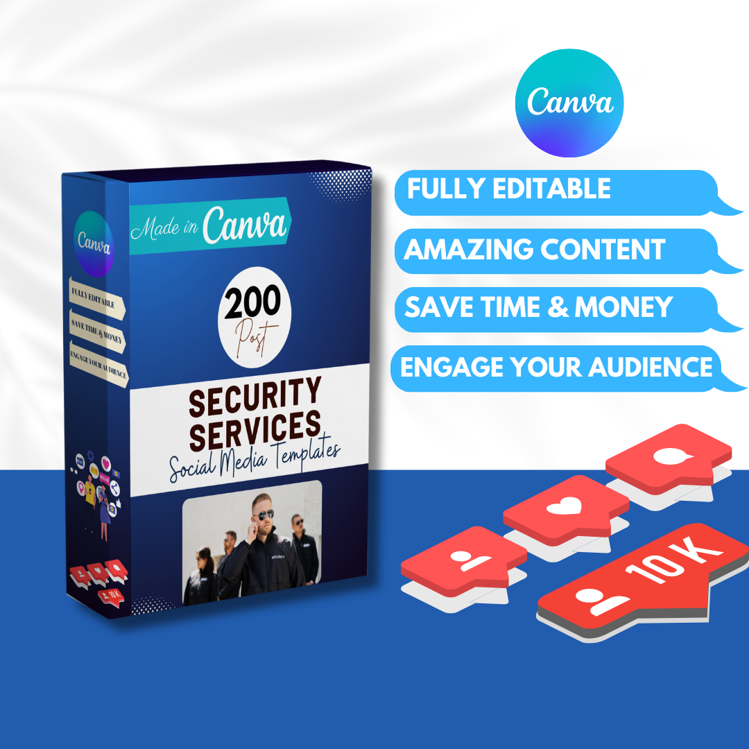 200 Security Services Posts - Social Media Templates