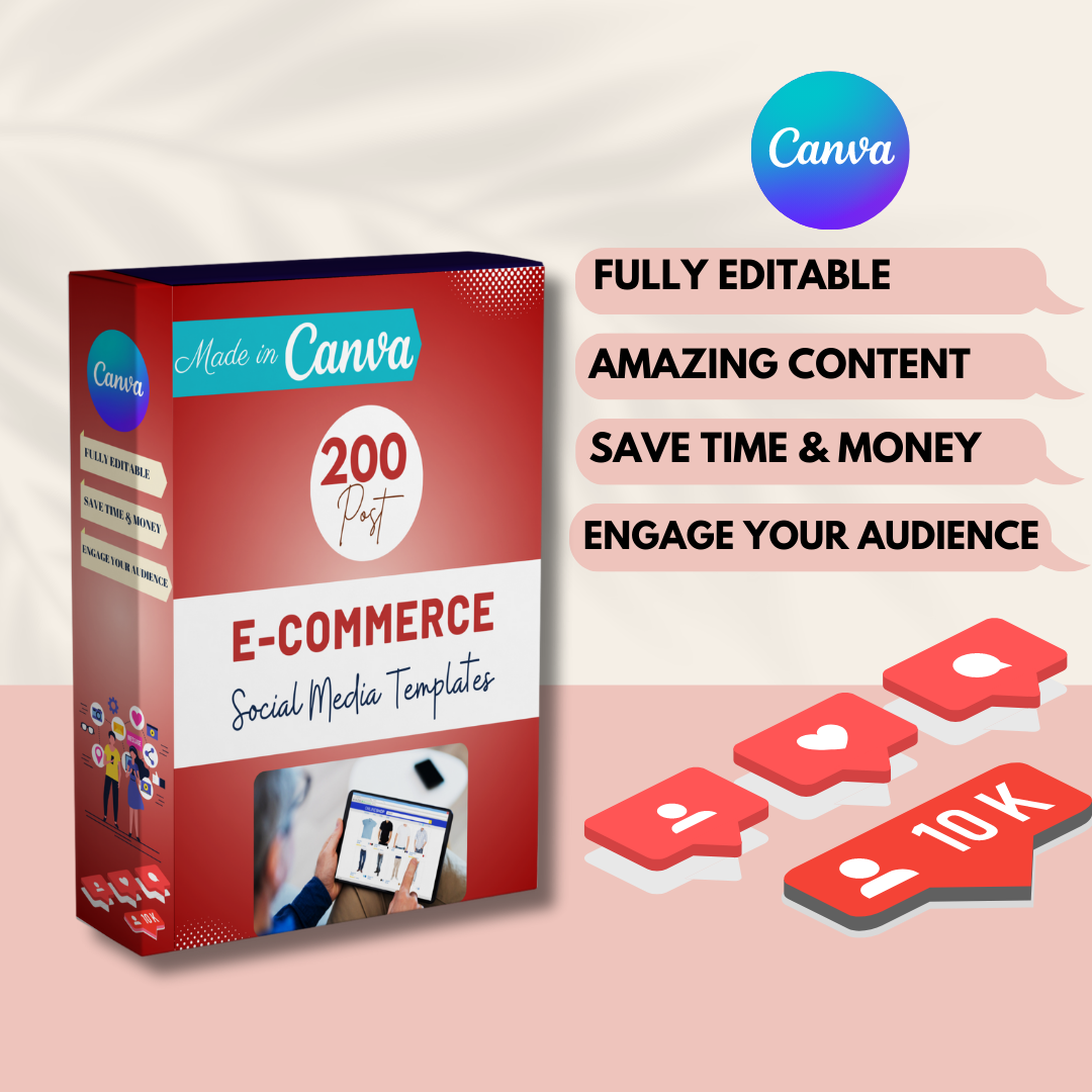 200 E-Commerce Posts - Social Media Templates