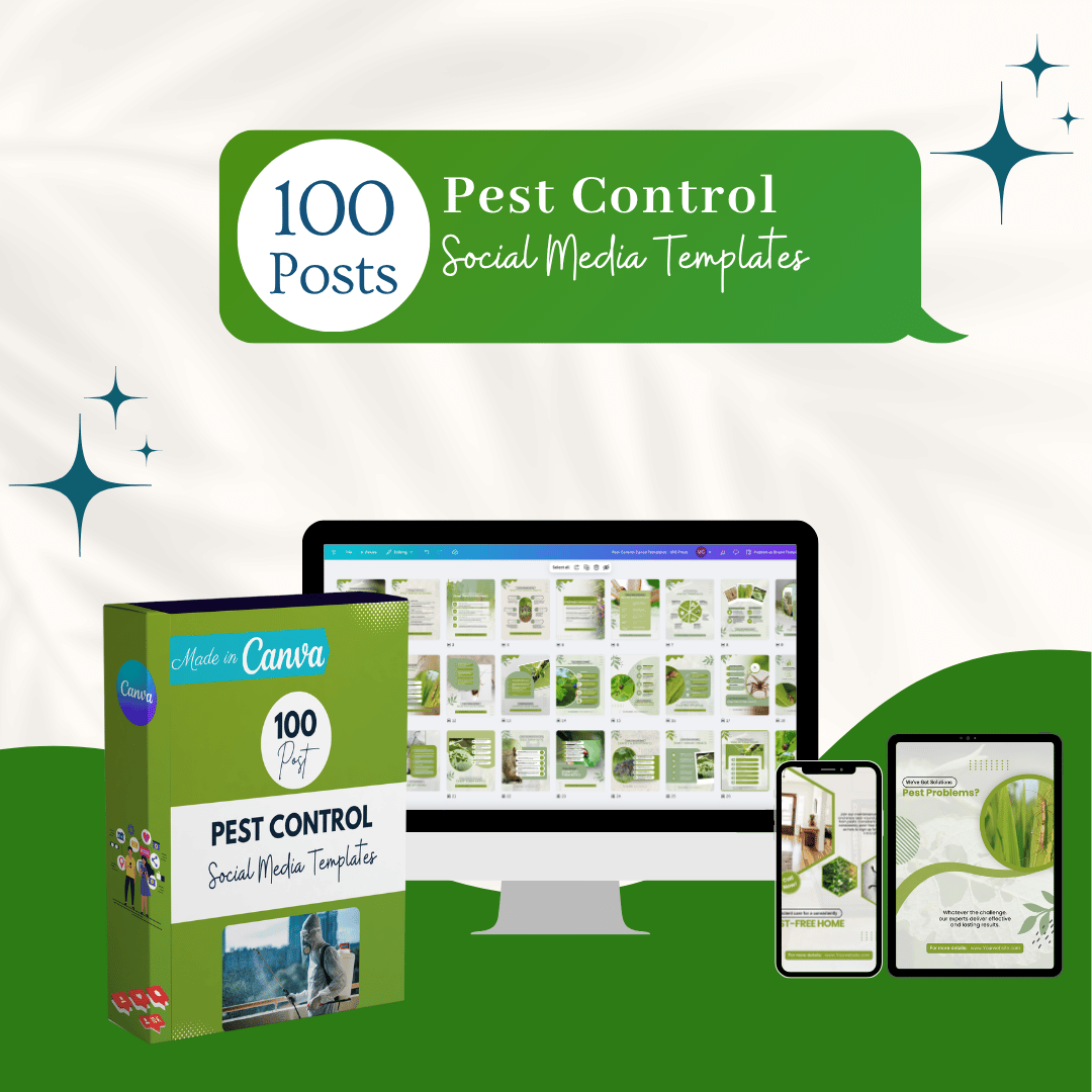 100 Pest Control Canva Templates