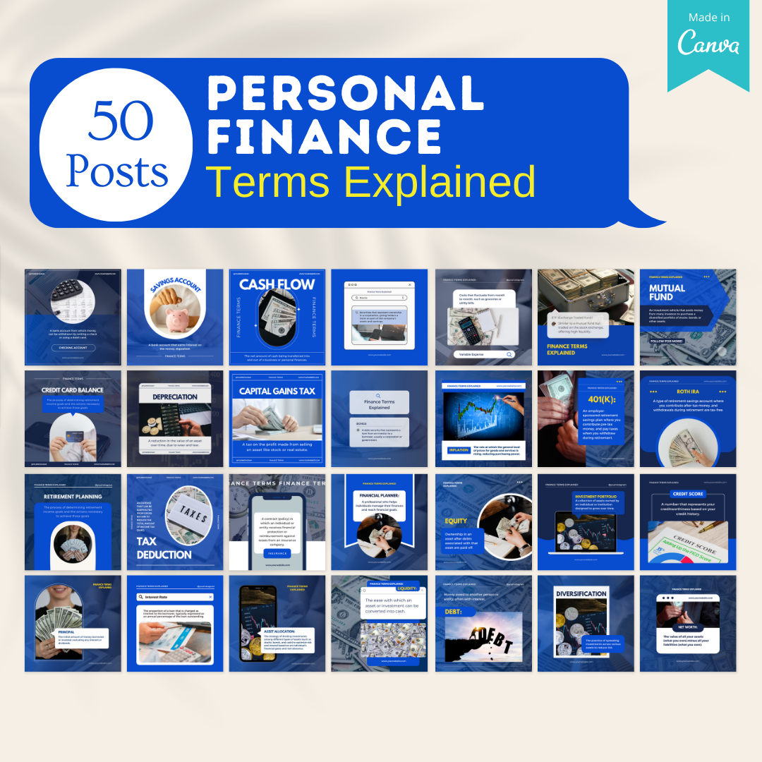 600 Personal Finance - Social Media Templates