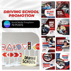 70 Driving School Promotion Canva Templates