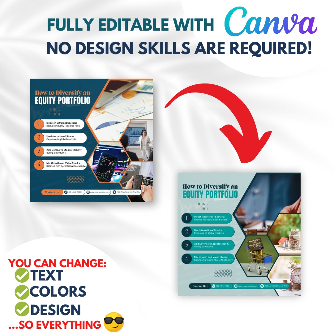 50 Equity Investment Canva Templates