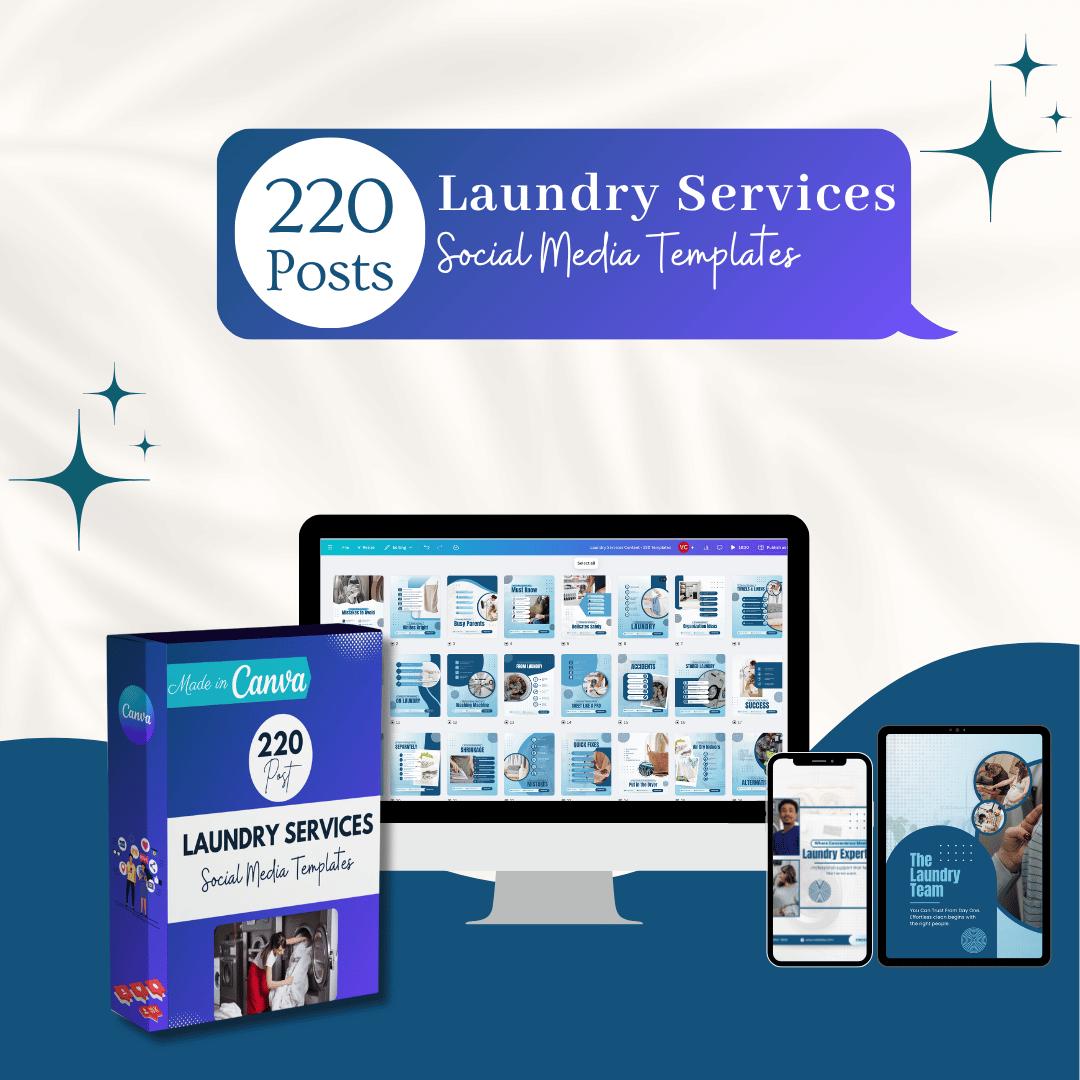 220 Laundry Services Canva Templates – Viralcontent.design