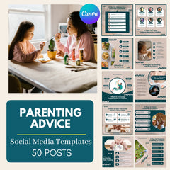 50 Parenting Advice Canva Templates