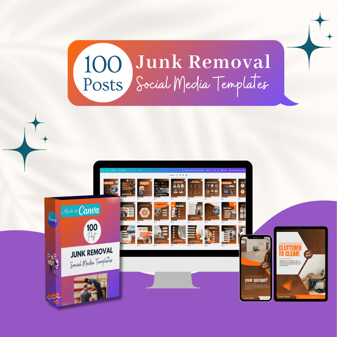 100 Junk Removal Canva Templates