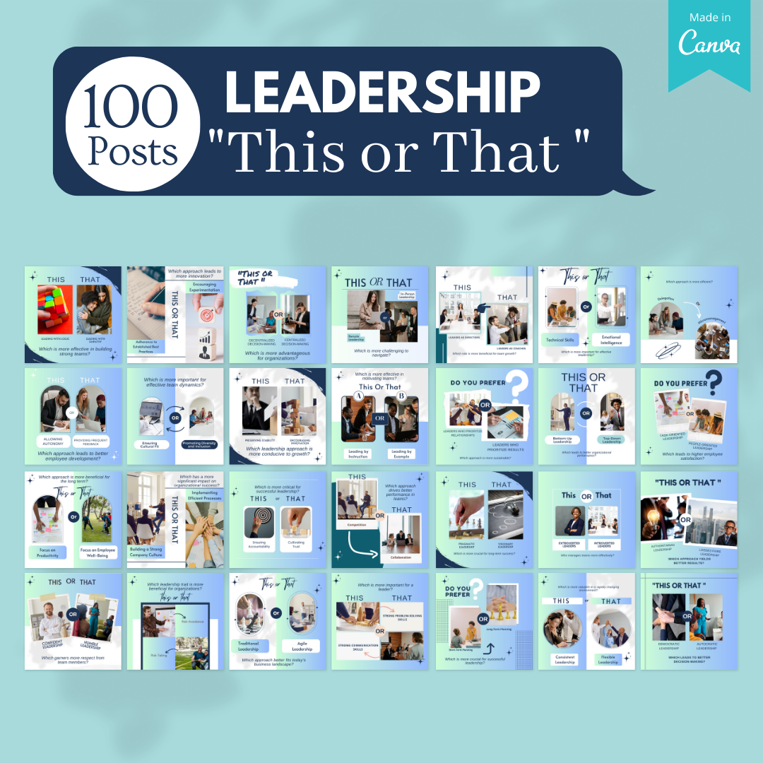 850+ Leadership Bundle - Social Media Templates