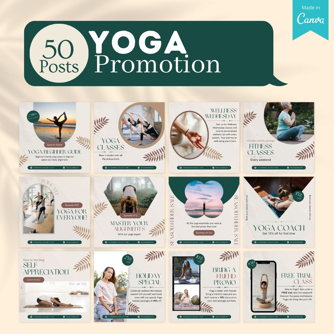 Yoga Bundle - Social Media Templates