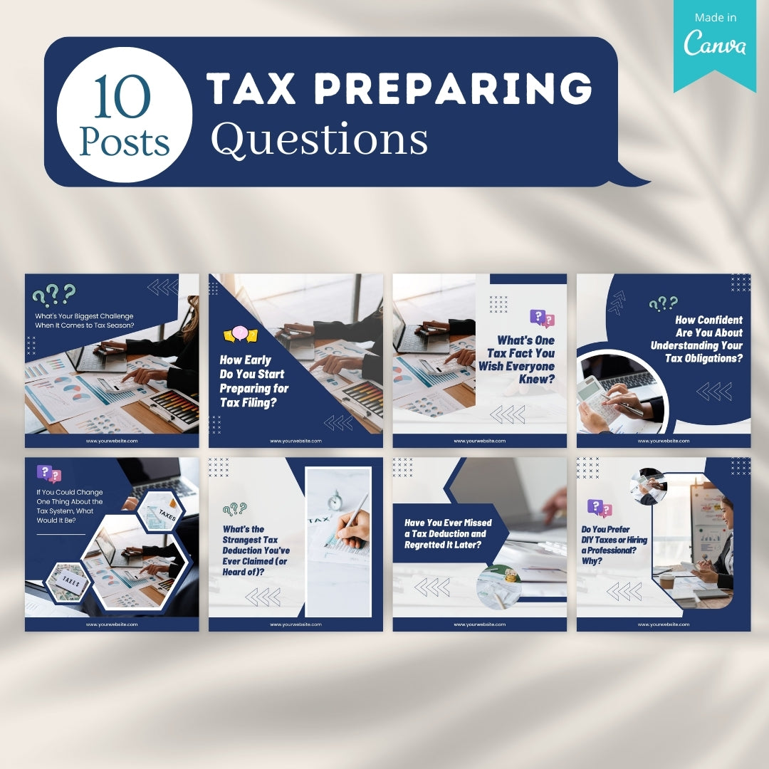 200 Tax Preparing - Social Media Templates