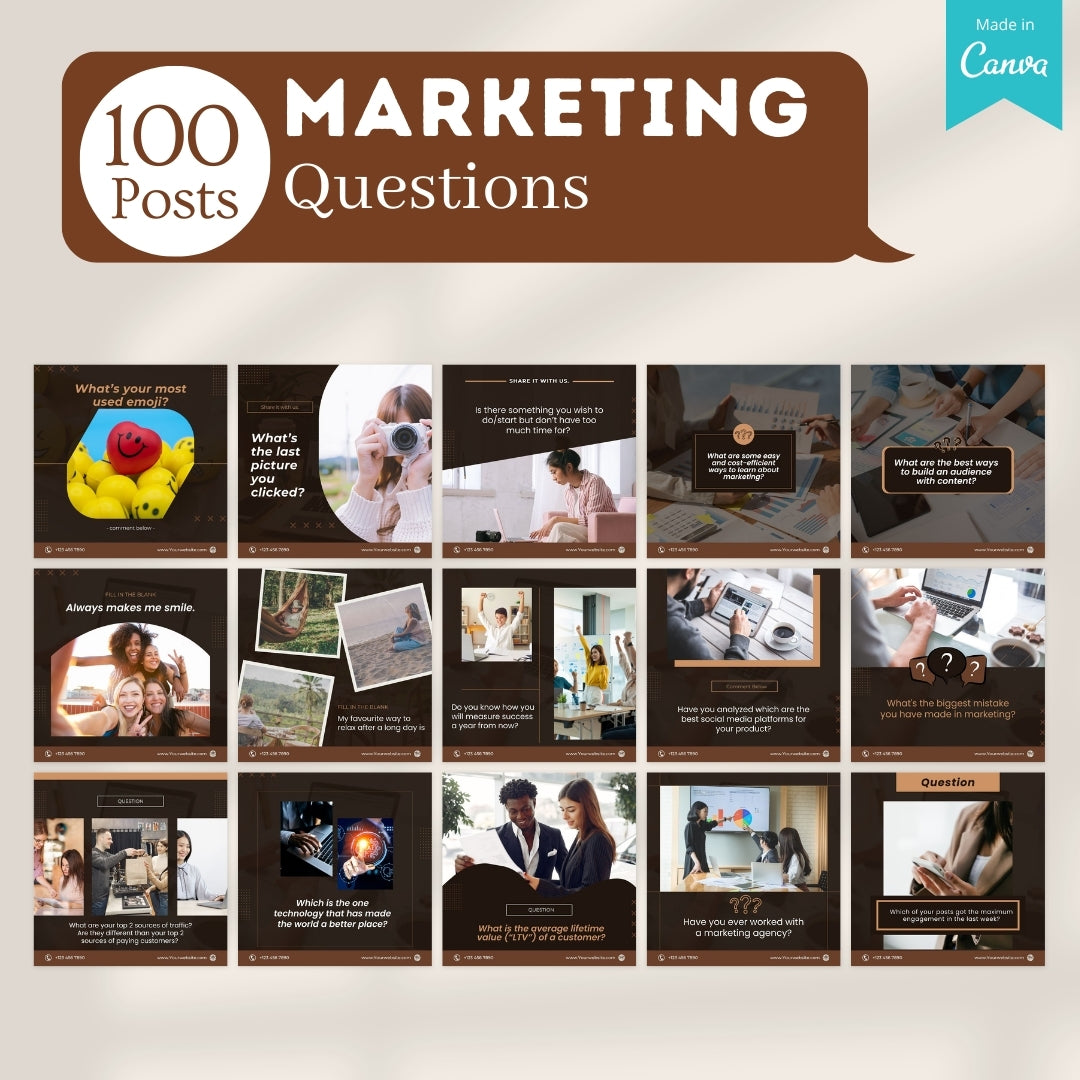 500 Marketing Agency Posts - Social Media Templates