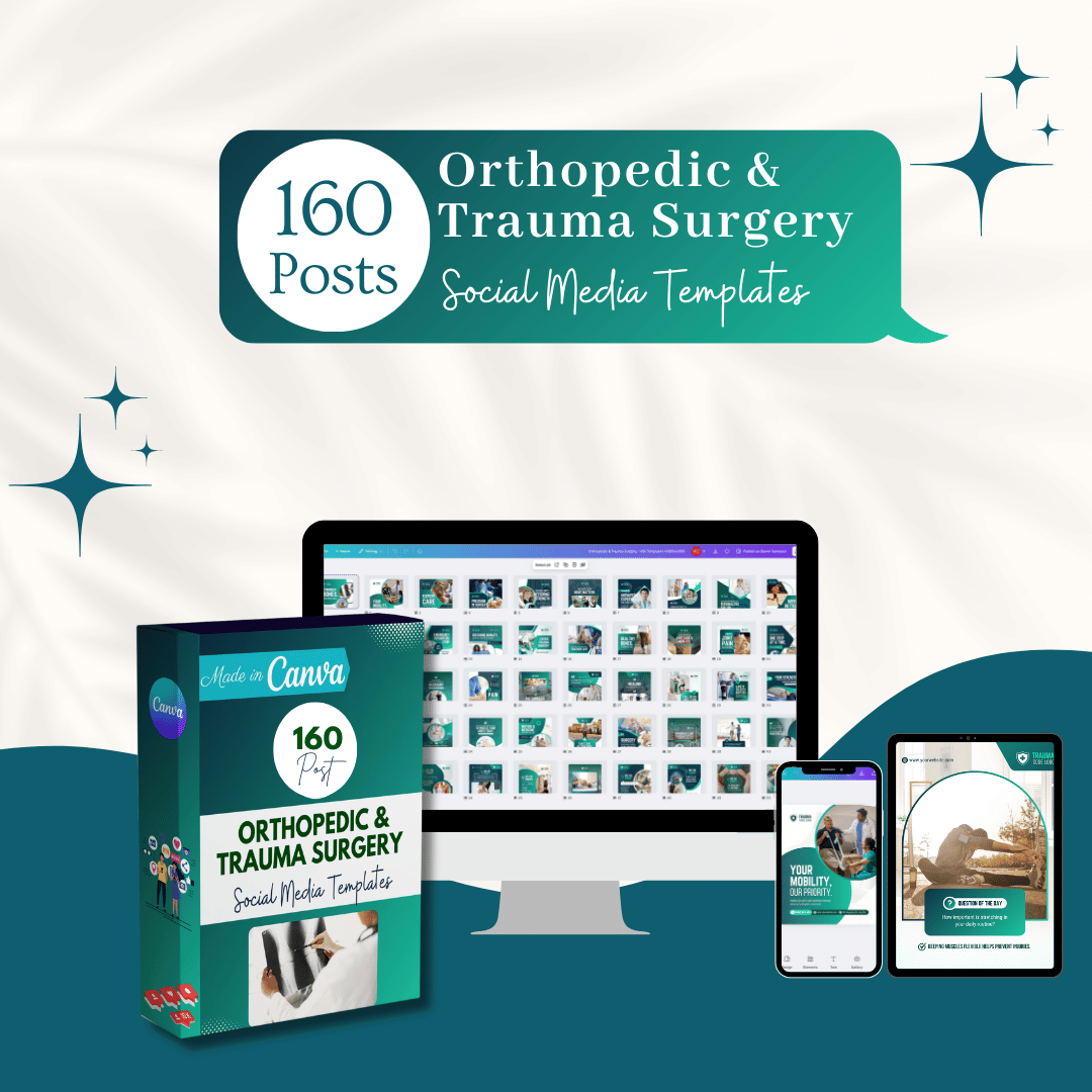 160 Orthopedic and Trauma Surgery Canva Templates