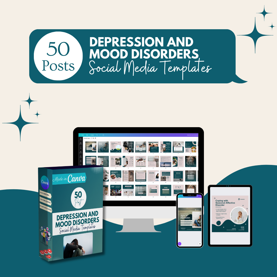 50 Depression and mood disorders - Social Media Templates