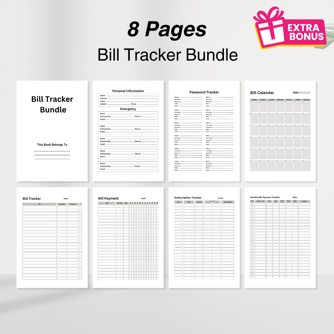 Finance Bundle: Planners & Journals