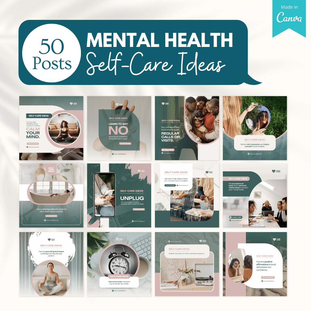 Mental Health Bundle - Social Media Templates