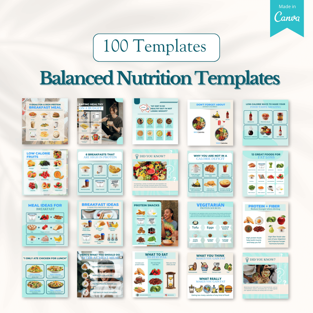 2000+ Fitness, Nutrition & Health Bundle - Social Media Templates