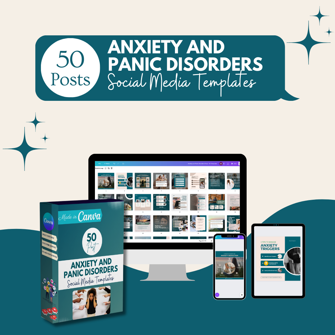 50 Anxiety and Panic Disorders - Social Media Templates – Viralcontent ...