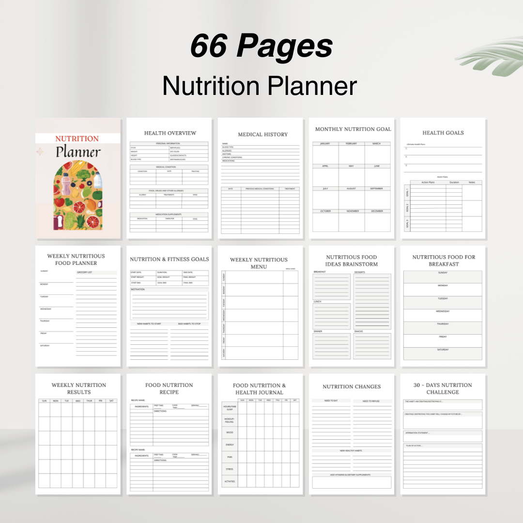 Health & Wellness Bundle: Journals and Planners