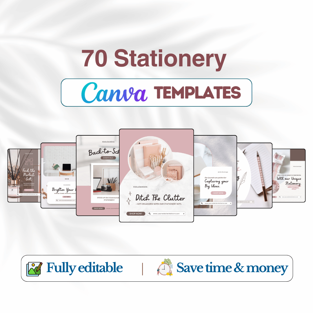 70 Stationery Promotion Canva Templates