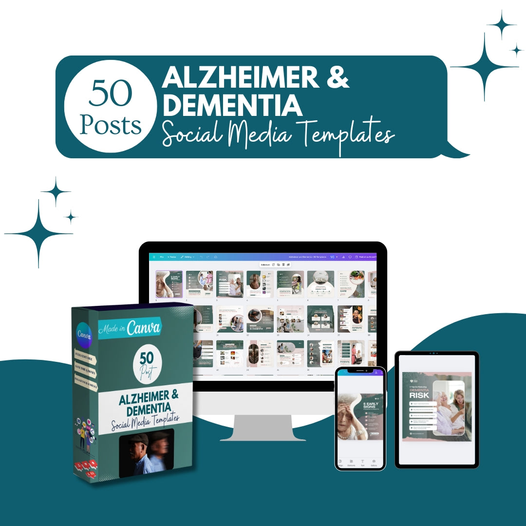 50 Alzheimer & Dementia Canva Templates