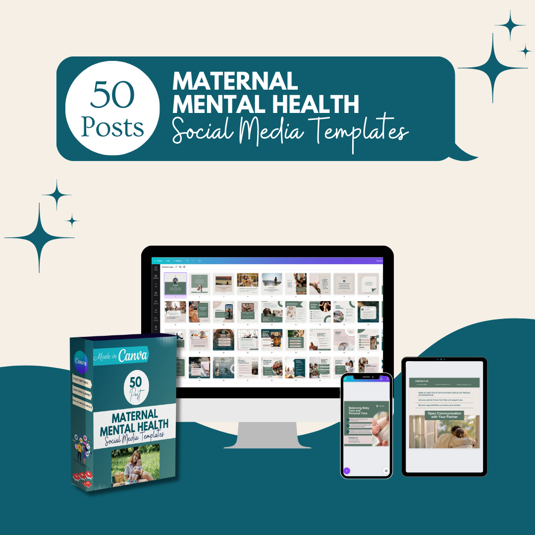 50 Maternal Mental Health - Social Media Templates