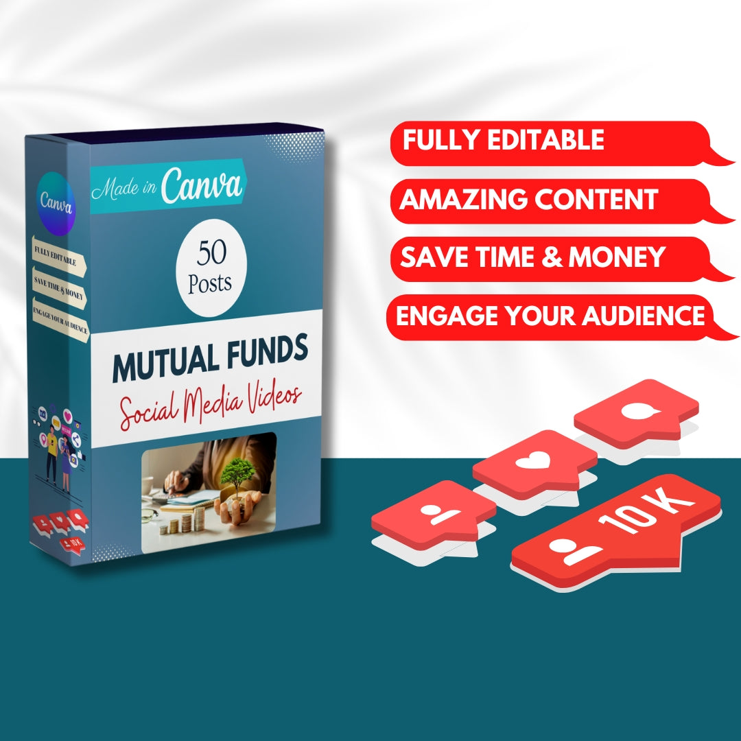 50 Mutual Funds Canva Templates