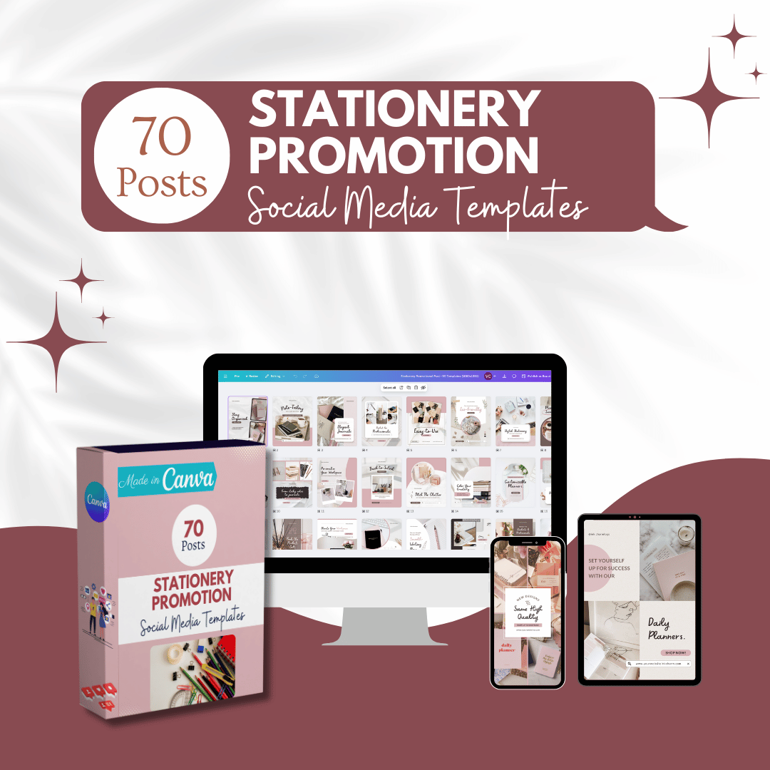 70 Stationery Promotion Canva Templates