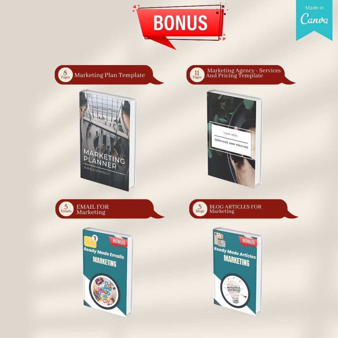 500 Marketing Agency Posts - Social Media Templates