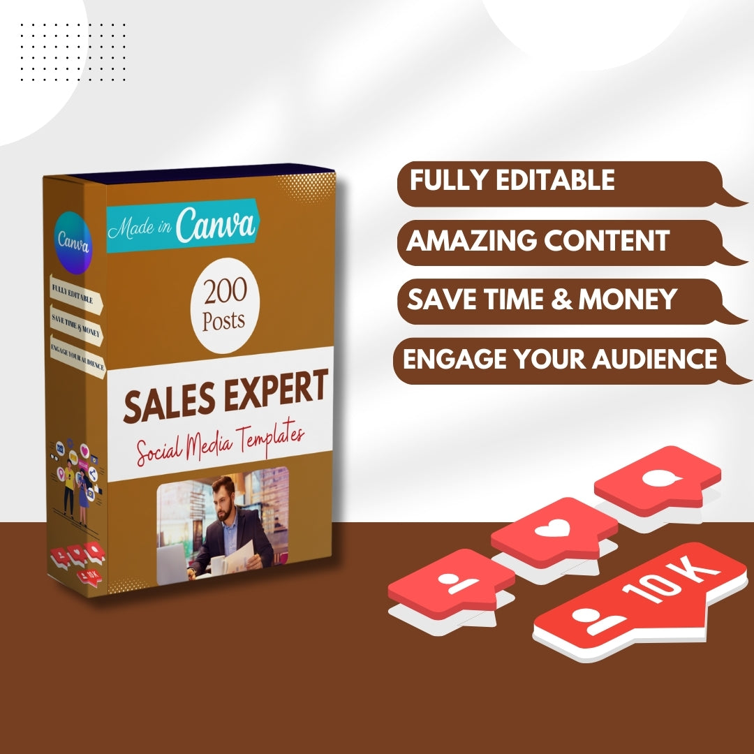 200 Sales Expert Canva Templates