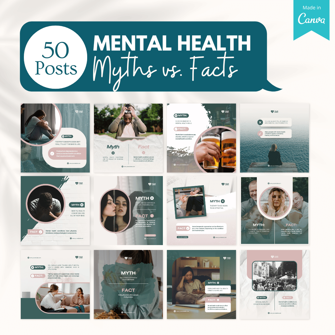 Mental Health Bundle - Social Media Templates