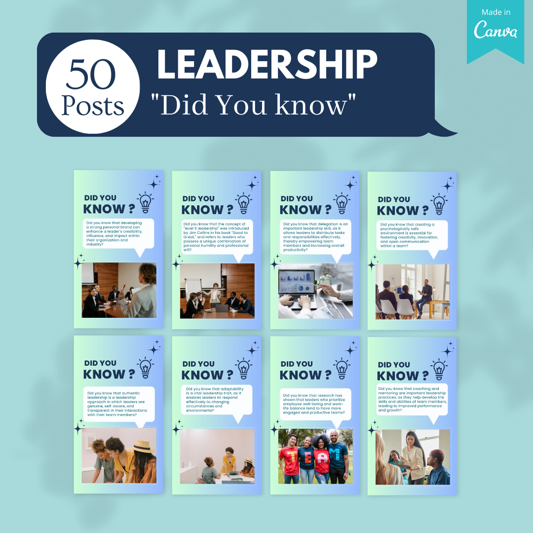 850+ Leadership Bundle - Social Media Templates