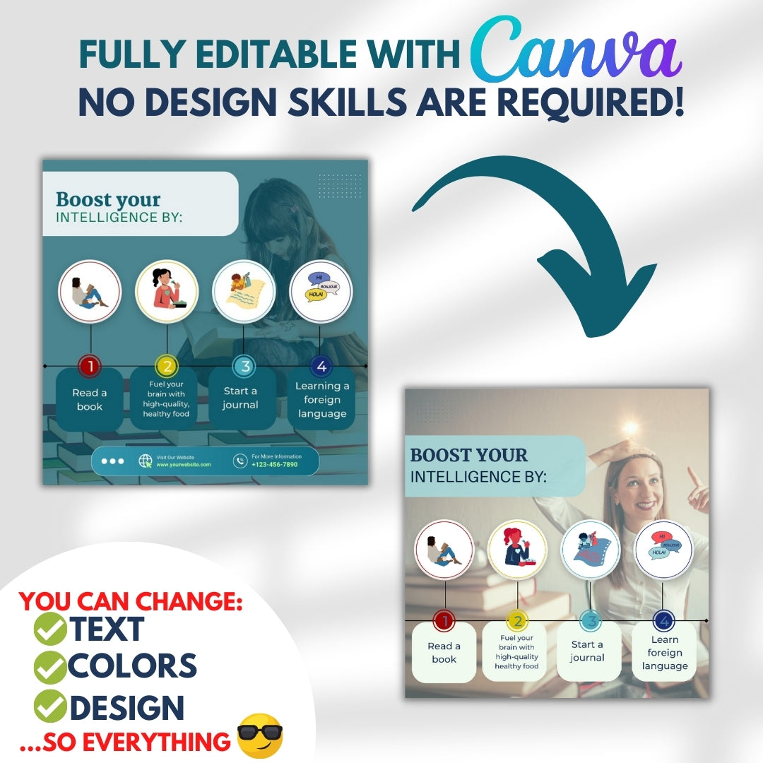 200 Confidence Posts - Canva Templates