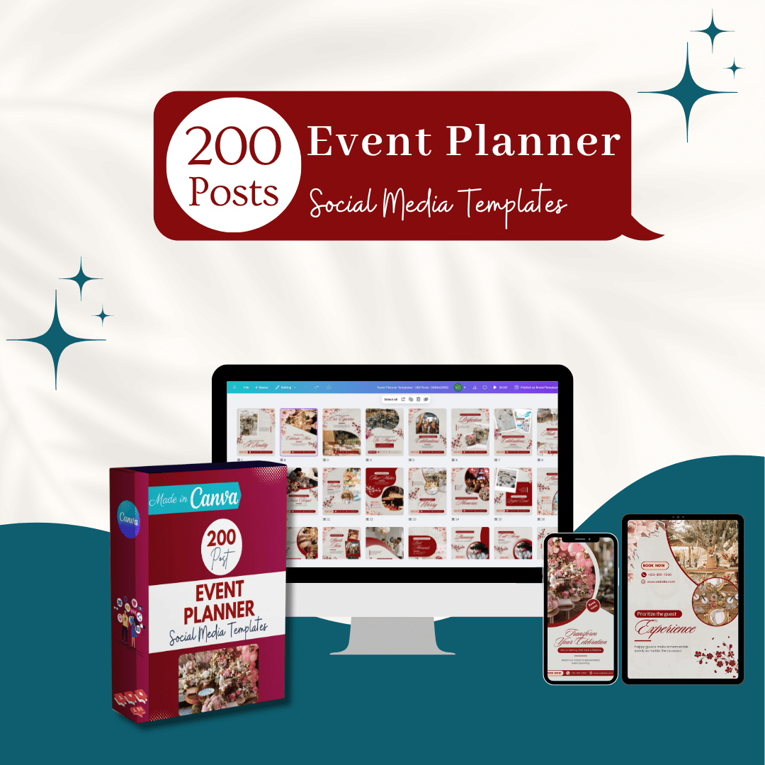 200 Event Planner Canva Templates