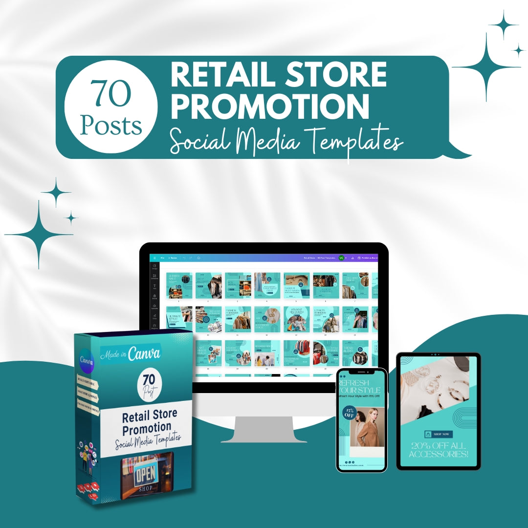 Store Promotion Layout 70 Retail Store Promotion Canva Templates – Viralcontent.design