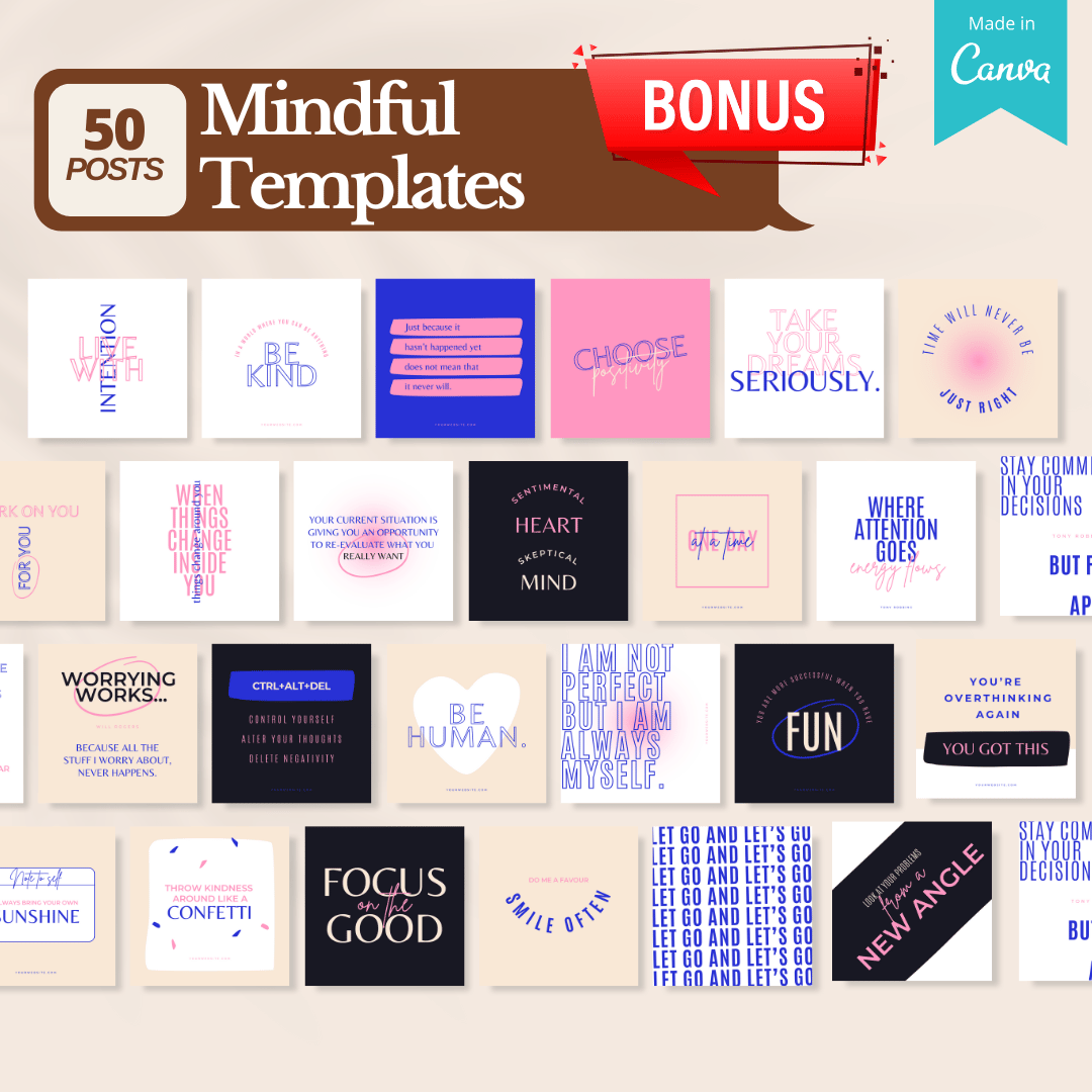 Meditation Bundle - Social Media Templates