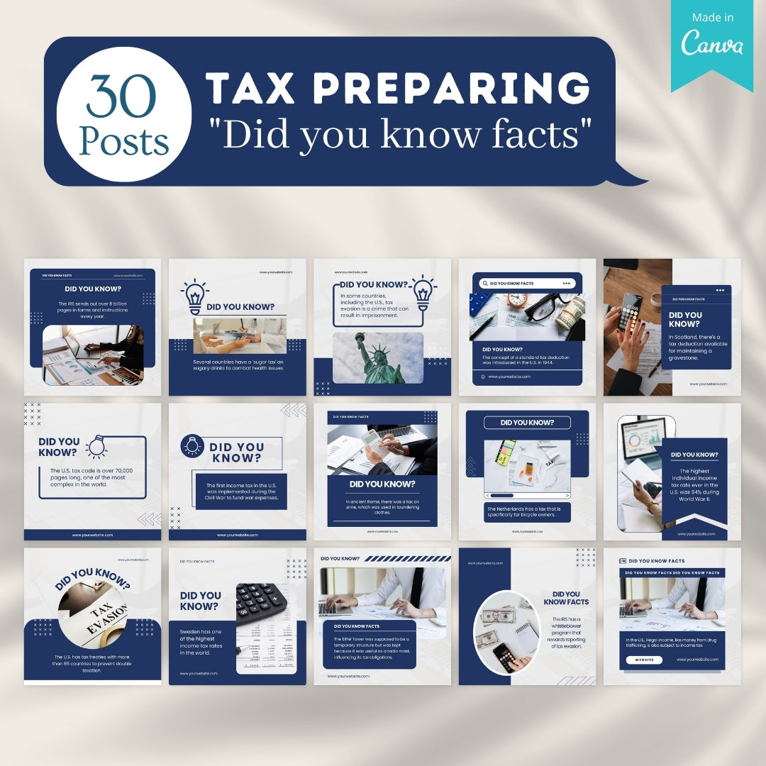 200 Tax Preparing - Social Media Templates