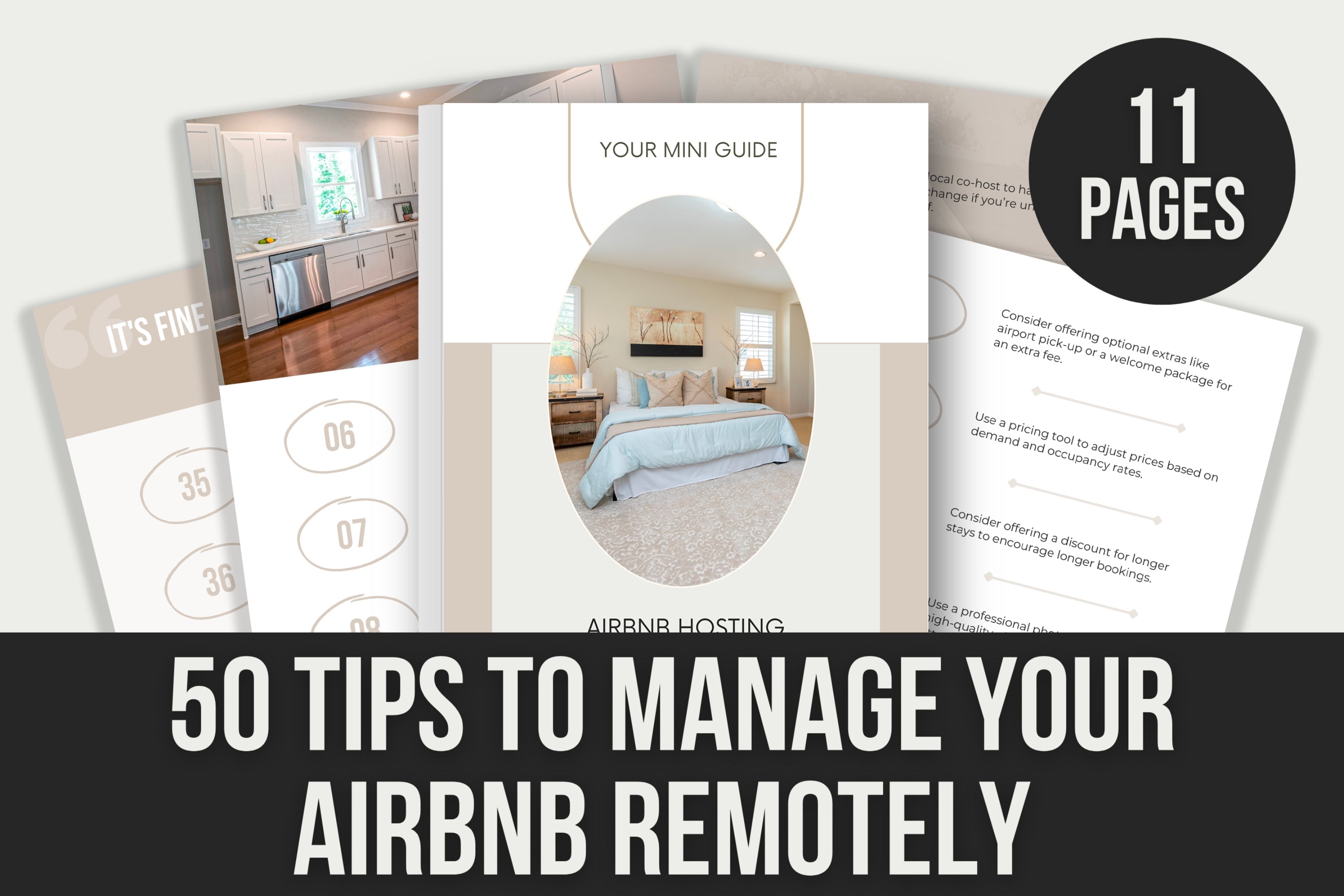 50 Tips to Manage Your Airbnb Remotely - 11 Pages