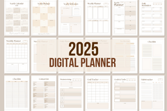 Digital Planner 2025 - 60 Pages