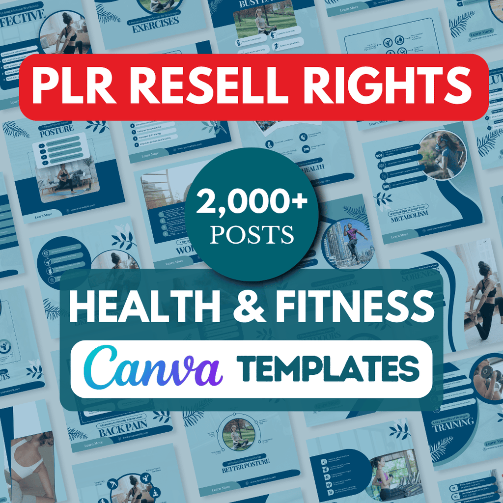 2000+ Fitness, Nutrition & Health Bundle - Social Media Templates